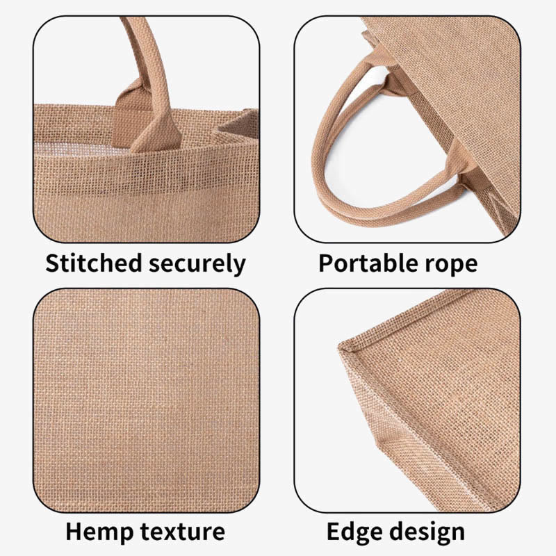TO MY BEST FRIEND Print Jute Tote Geldbörsen Große Strandtasche Stroh Sackleinen Tasche
