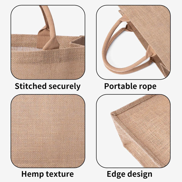 TO MY BEST FRIEND Print Jute Tote Geldbörsen Große Strandtasche Stroh Sackleinen Tasche
