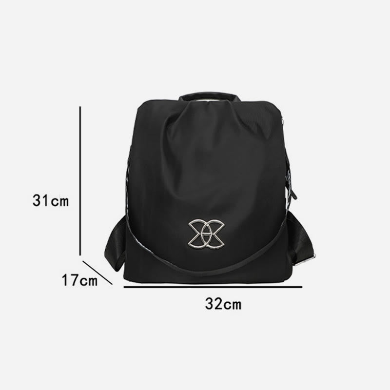 3-Wege-Einsatz Anti-Diebstahl-Rucksack Schultertasche für Frauen Maillard Braun Reisetasche