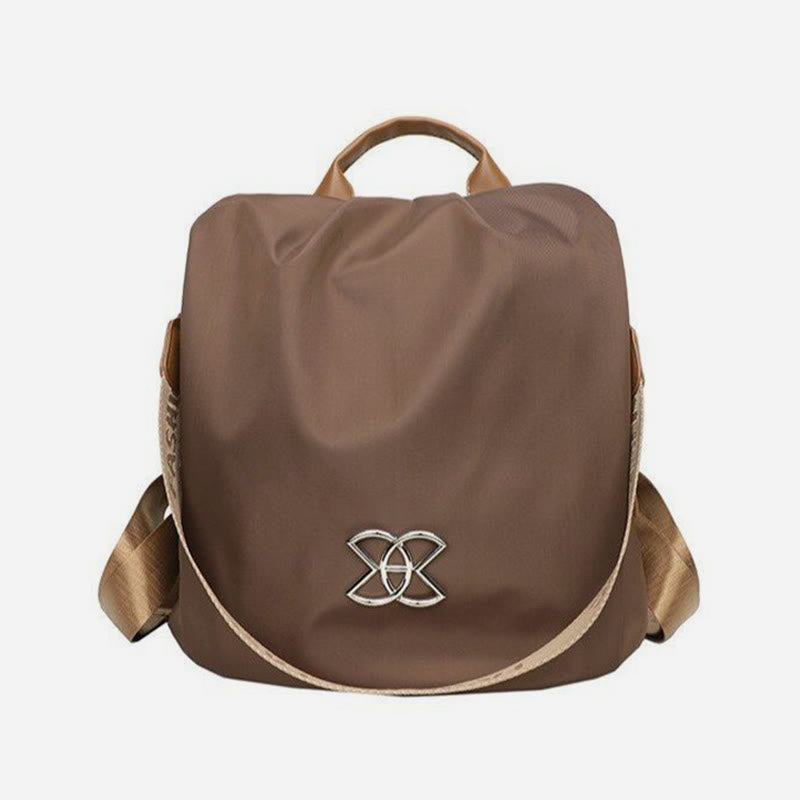 3-Wege-Einsatz Anti-Diebstahl-Rucksack Schultertasche für Frauen Maillard Braun Reisetasche