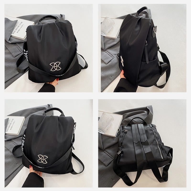 3-Wege-Einsatz Anti-Diebstahl-Rucksack Schultertasche für Frauen Maillard Braun Reisetasche
