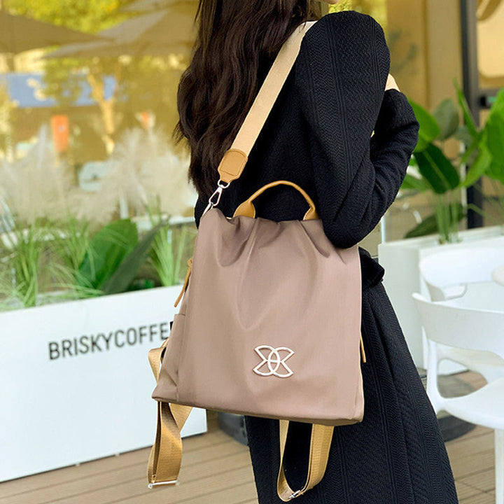 3-Wege-Einsatz Anti-Diebstahl-Rucksack Schultertasche für Frauen Maillard Braun Reisetasche