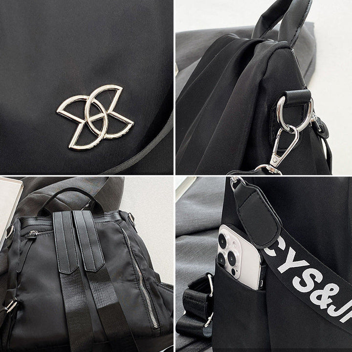 3-Wege-Einsatz Anti-Diebstahl-Rucksack Schultertasche für Frauen Maillard Braun Reisetasche