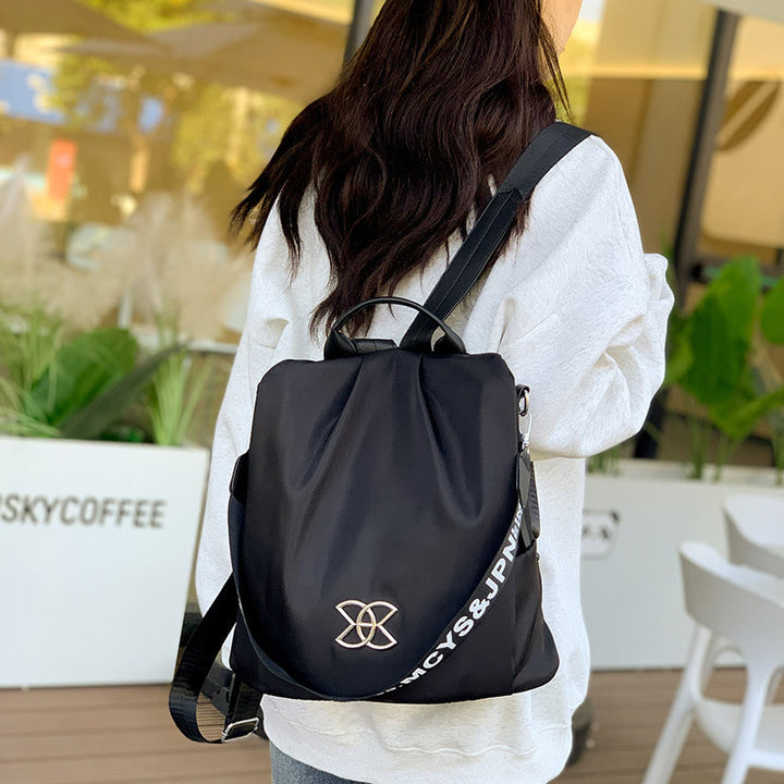 3-Wege-Einsatz Anti-Diebstahl-Rucksack Schultertasche für Frauen Maillard Braun Reisetasche