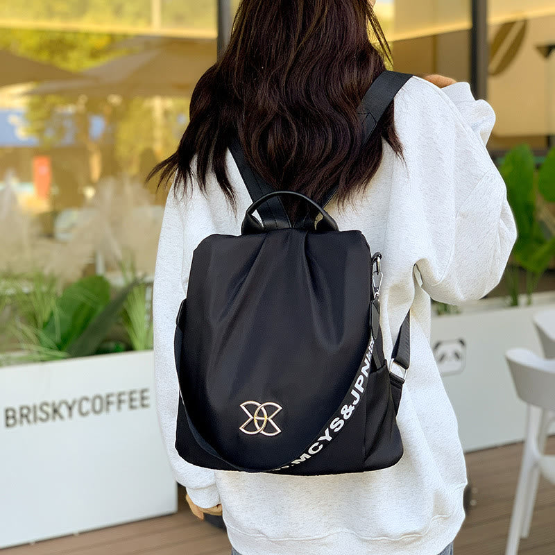 3-Wege-Einsatz Anti-Diebstahl-Rucksack Schultertasche für Frauen Maillard Braun Reisetasche