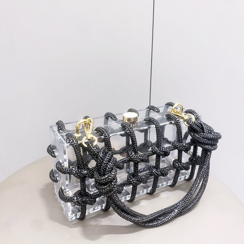 Strass Clutch Kristall Abendtasche Glitzer Party Tasche