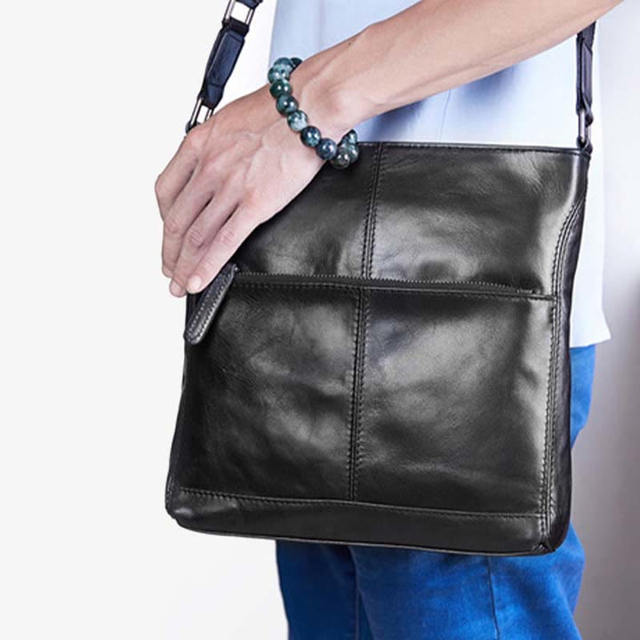 Kleine Umhängetasche aus weichem Leder für Herren, Umhängetasche, Herren-Geldbörse