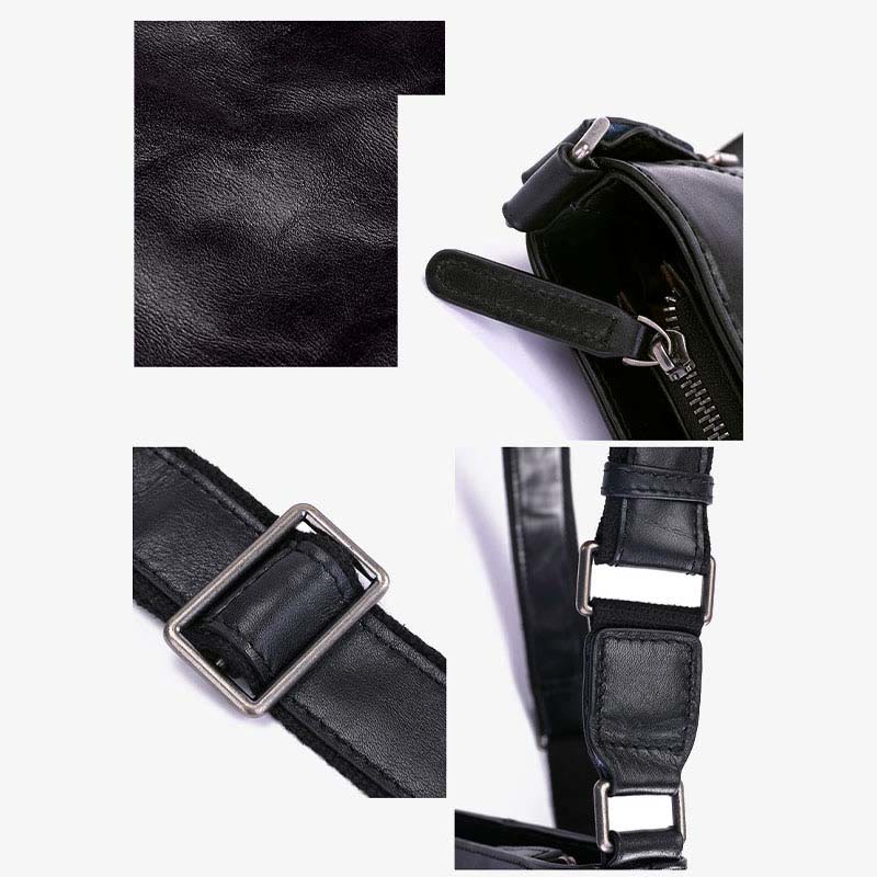 Kleine Umhängetasche aus weichem Leder für Herren, Umhängetasche, Herren-Geldbörse