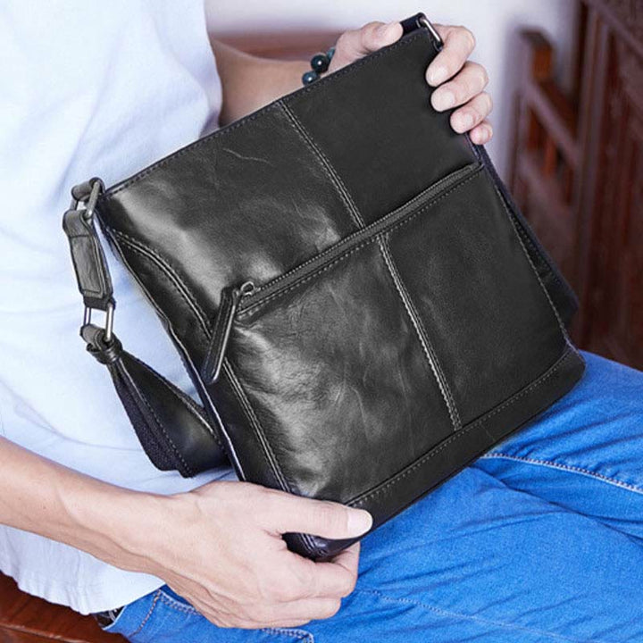 Kleine Umhängetasche aus weichem Leder für Herren, Umhängetasche, Herren-Geldbörse