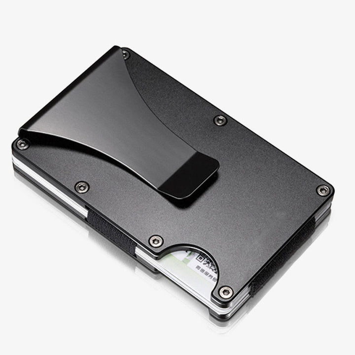 RFID-blockierender Kreditkartenhalter, Kartenetui, minimalistische Geldbörse für Männer - Grau - image 1