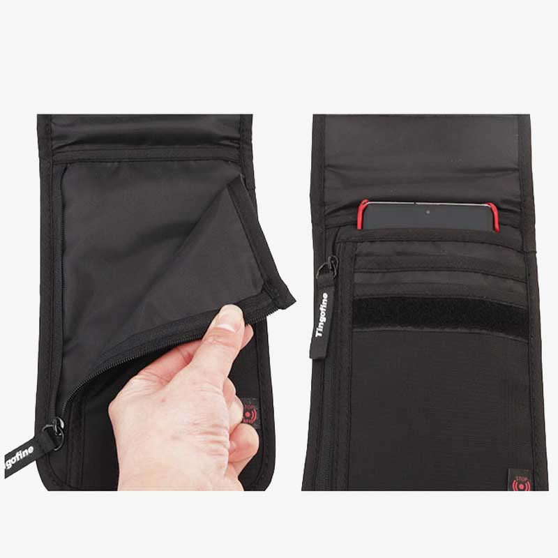 Wasserdichte RFID-blockierende Reisebrieftasche, Reisepasshülle, kleine Umhängetasche