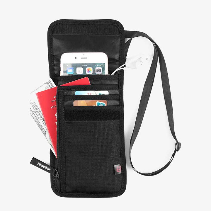 Wasserdichte RFID-blockierende Reisebrieftasche, Reisepasshülle, kleine Umhängetasche