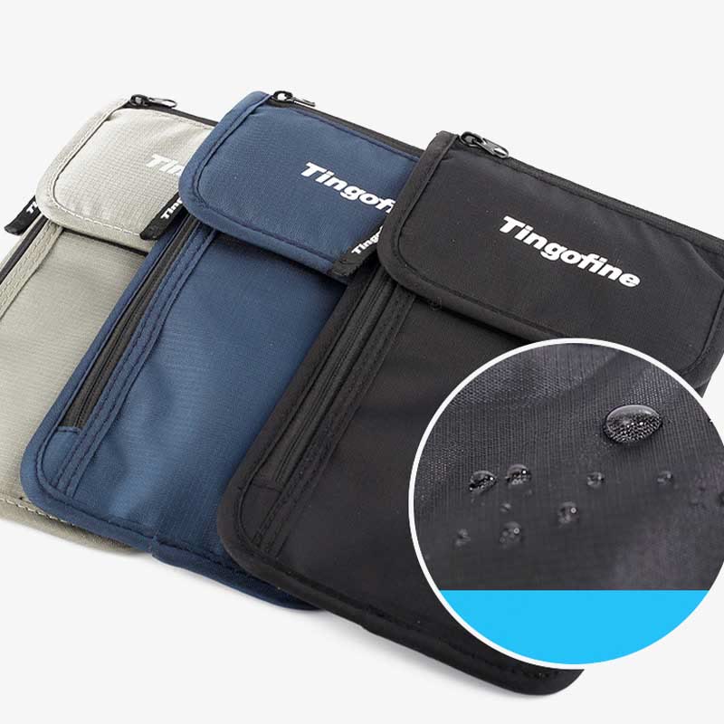 Wasserdichte RFID-blockierende Reisebrieftasche, Reisepasshülle, kleine Umhängetasche