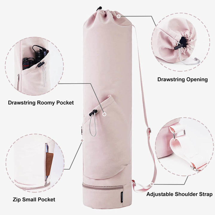 Große Kapazität Yoga Matte Tasche mit Dry Wet De Part Tasche Flammenhalter