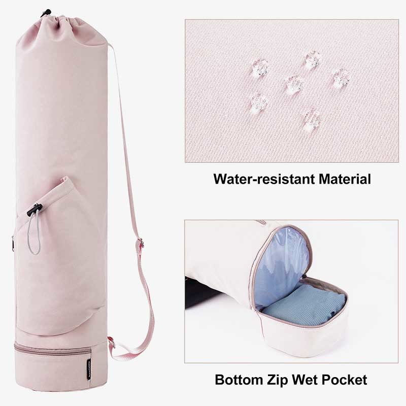 Große Kapazität Yoga Matte Tasche mit Dry Wet De Part Tasche Flammenhalter