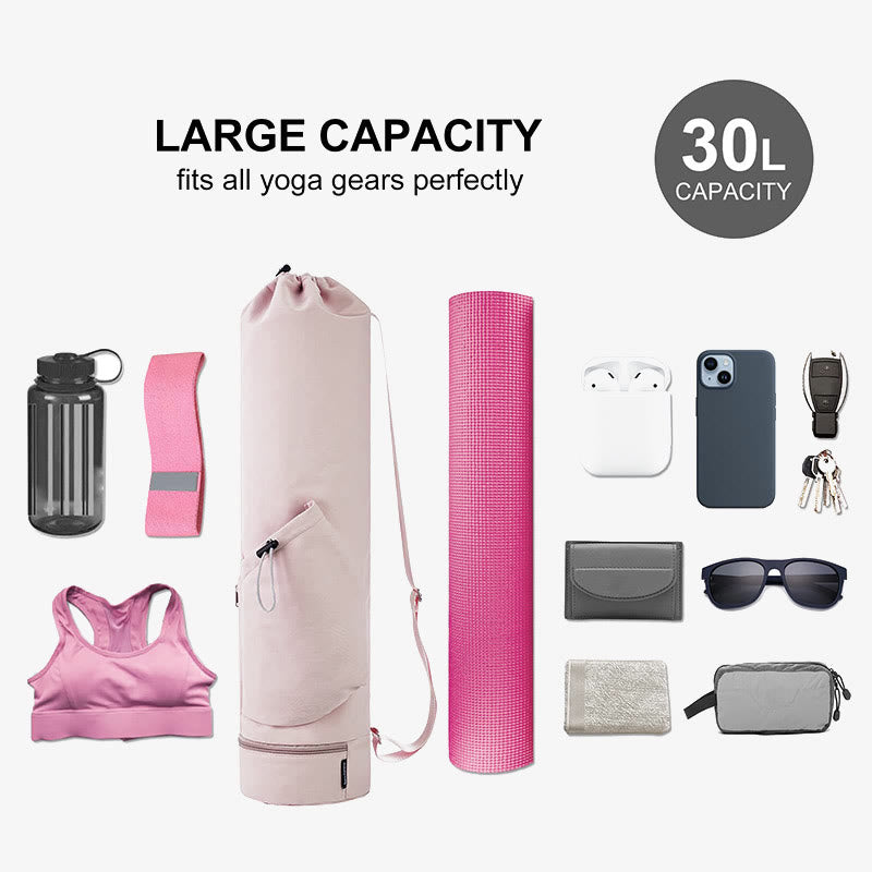 Große Kapazität Yoga Matte Tasche mit Dry Wet De Part Tasche Flammenhalter