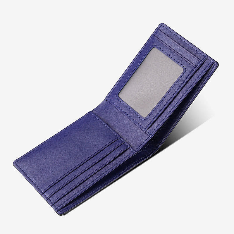 Diebstahlsichere RFID-blockierende Vordertaschen-Geldbörse aus Leder mit Airtag-Halter 