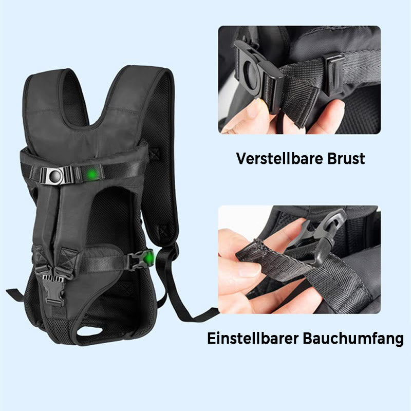 Haustiertragetasche für Hunde im Freien, leicht zu tragender Brust-Rucksack vorn