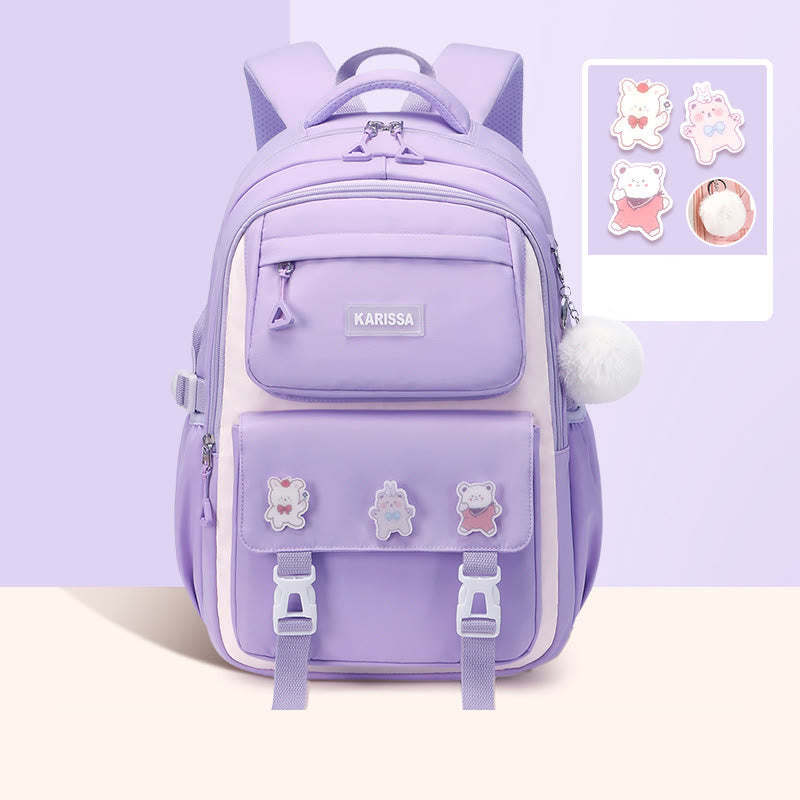 Rucksack für Frauen süßes Accessoire wasserabweisende langlebige Schultasche