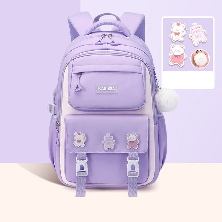 Rucksack für Frauen süßes Accessoire wasserabweisende langlebige Schultasche