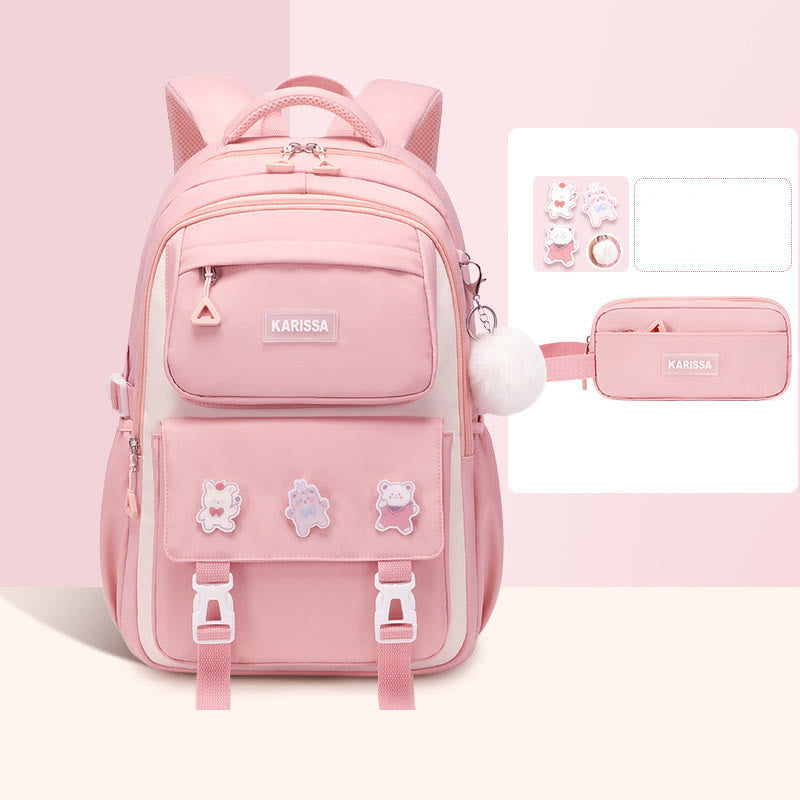 Rucksack für Frauen süßes Accessoire wasserabweisende langlebige Schultasche