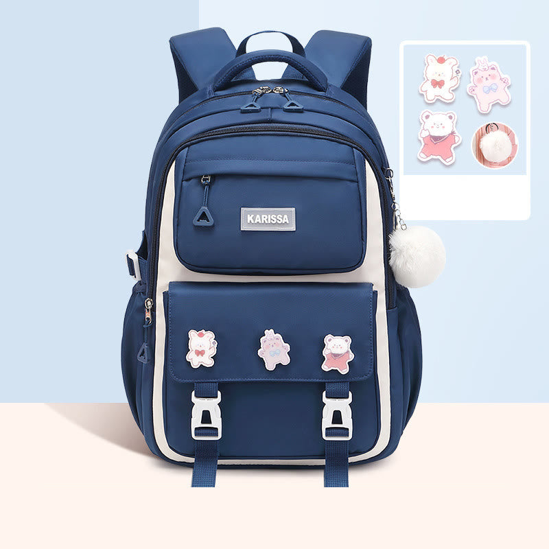 Rucksack für Frauen süßes Accessoire wasserabweisende langlebige Schultasche