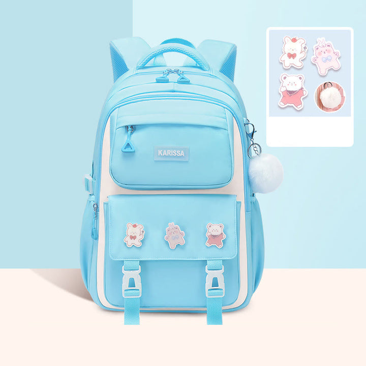 Rucksack für Frauen süßes Accessoire wasserabweisende langlebige Schultasche
