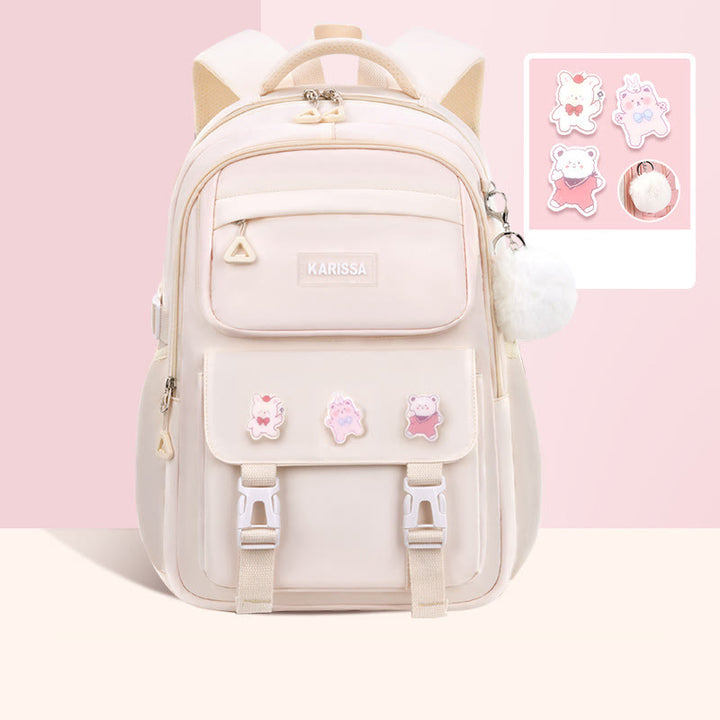 Rucksack für Frauen süßes Accessoire wasserabweisende langlebige Schultasche