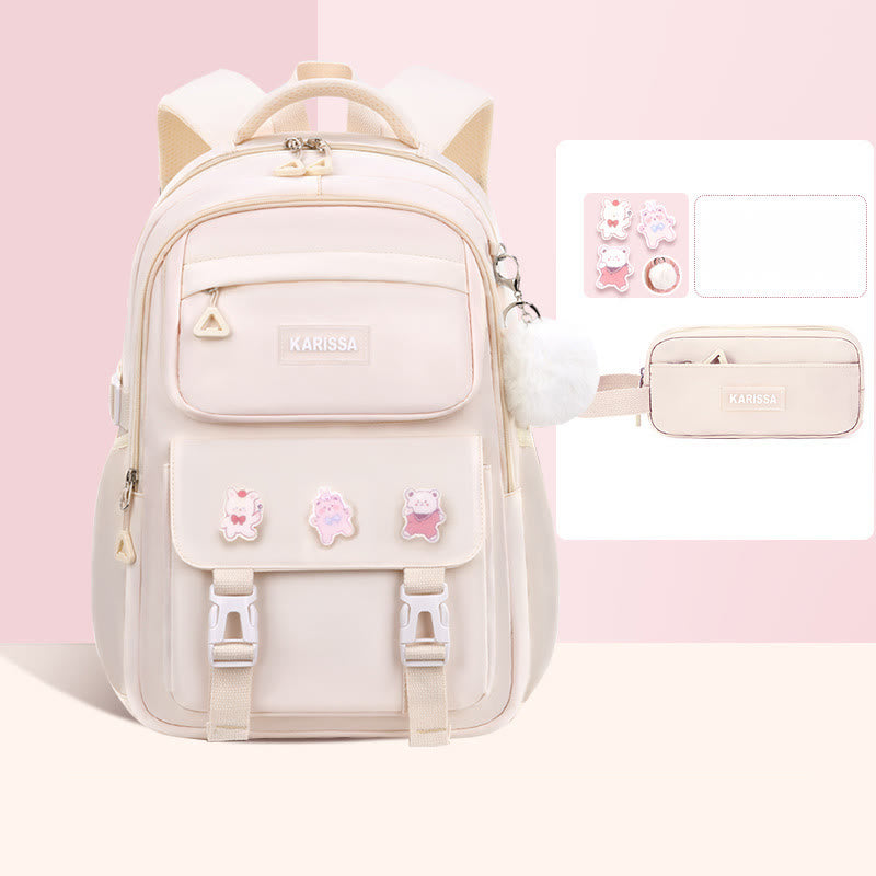 Rucksack für Frauen süßes Accessoire wasserabweisende langlebige Schultasche