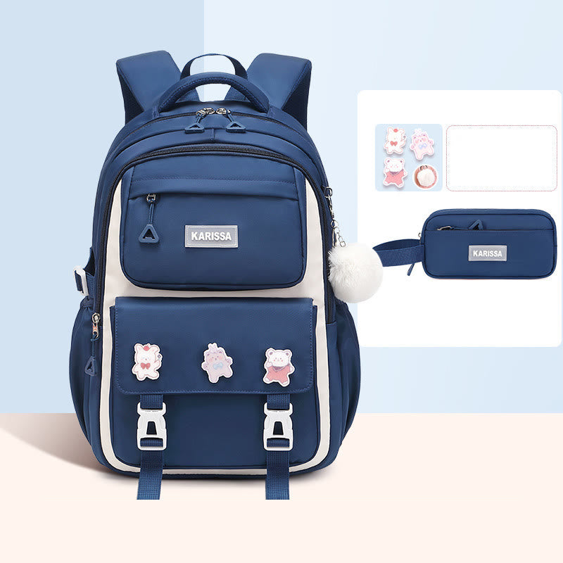 Rucksack für Frauen süßes Accessoire wasserabweisende langlebige Schultasche