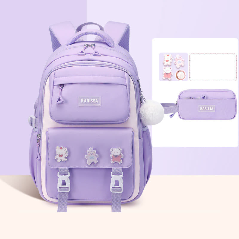 Rucksack für Frauen süßes Accessoire wasserabweisende langlebige Schultasche