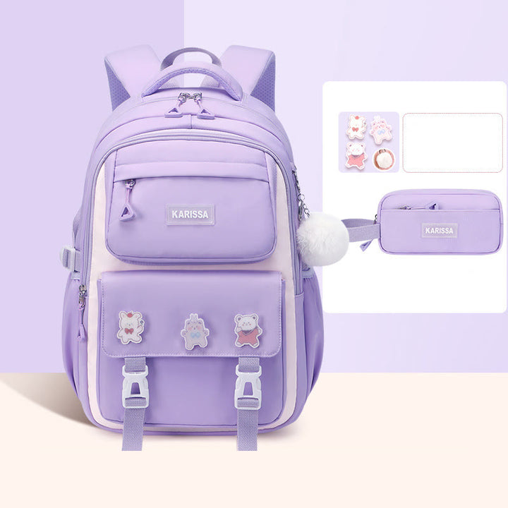 Rucksack für Frauen süßes Accessoire wasserabweisende langlebige Schultasche