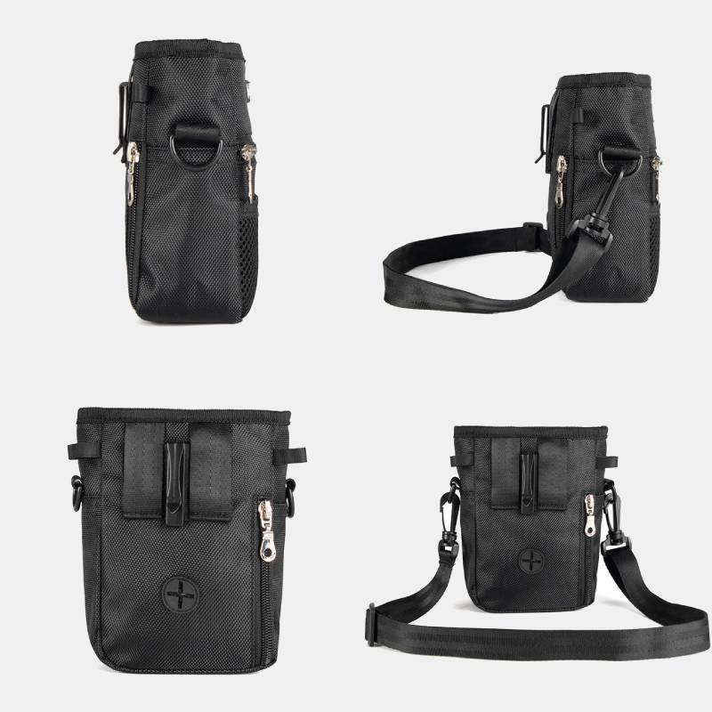 Hundeleckerli-Tasche Snackbehälter mit Umhängegurt und Gürtelschlaufe
