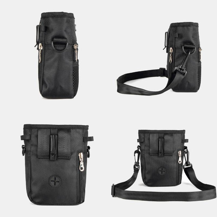 Hundeleckerli-Tasche Snackbehälter mit Umhängegurt und Gürtelschlaufe