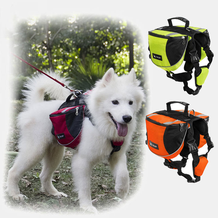 Outdoor-Hunderucksack Y-förmige Satteltasche für mittelgroße und große Hunde