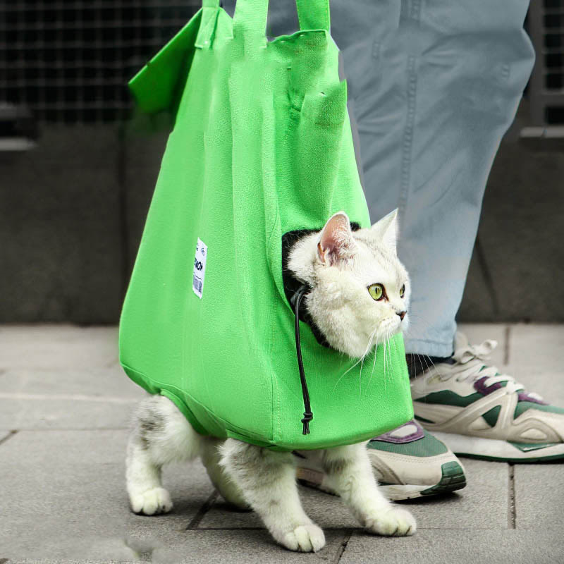 Katzen Transporttasche aus weichem Material, Tragetasche für Pflege und Krallen schneiden