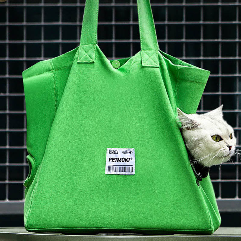 Katzen Transporttasche aus weichem Material, Tragetasche für Pflege und Krallen schneiden