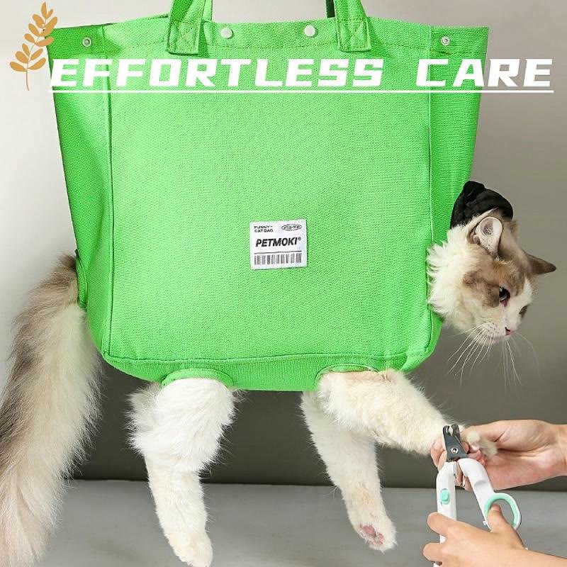 Katzen Transporttasche aus weichem Material, Tragetasche für Pflege und Krallen schneiden