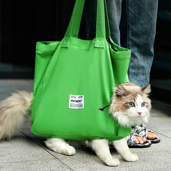 Katzen Transporttasche aus weichem Material, Tragetasche für Pflege und Krallen schneiden