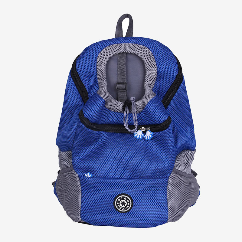 Haustierträger-Rucksack, belüfteter Netz-Rucksack mit Sicherheitsgurt
