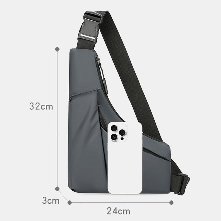 Schlanke Design-Schultertasche Diebstahlsicher Reisefreizeit-Querbody-Tasche