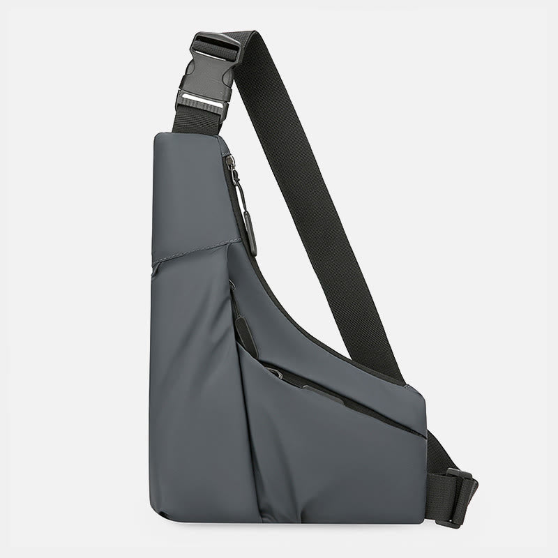 Schlanke Design-Schultertasche Diebstahlsicher Reisefreizeit-Querbody-Tasche