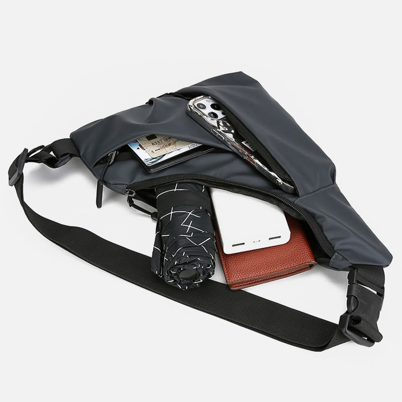 Schlanke Design-Schultertasche Diebstahlsicher Reisefreizeit-Querbody-Tasche