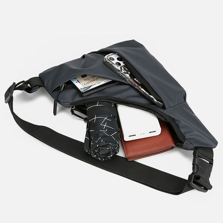 Schlanke Design-Schultertasche Diebstahlsicher Reisefreizeit-Querbody-Tasche