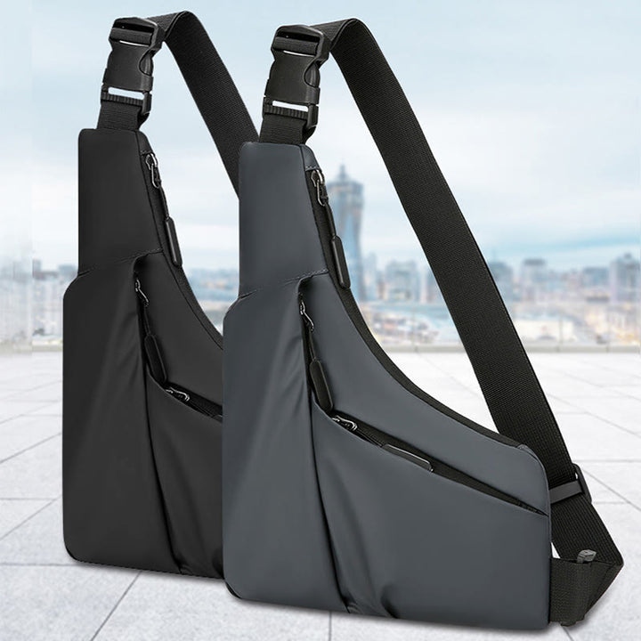 Schlanke Design-Schultertasche Diebstahlsicher Reisefreizeit-Querbody-Tasche