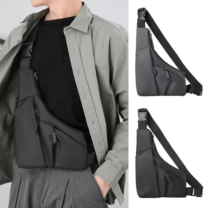 Schlanke Design-Schultertasche Diebstahlsicher Reisefreizeit-Querbody-Tasche