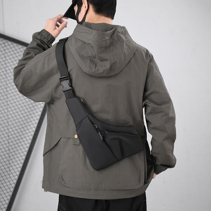 Schlanke Design-Schultertasche Diebstahlsicher Reisefreizeit-Querbody-Tasche