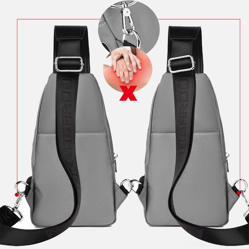 Mehrzweck-Rucksack für Herren zum Reisen, Wandern und Business mit USB-Ladefunktion