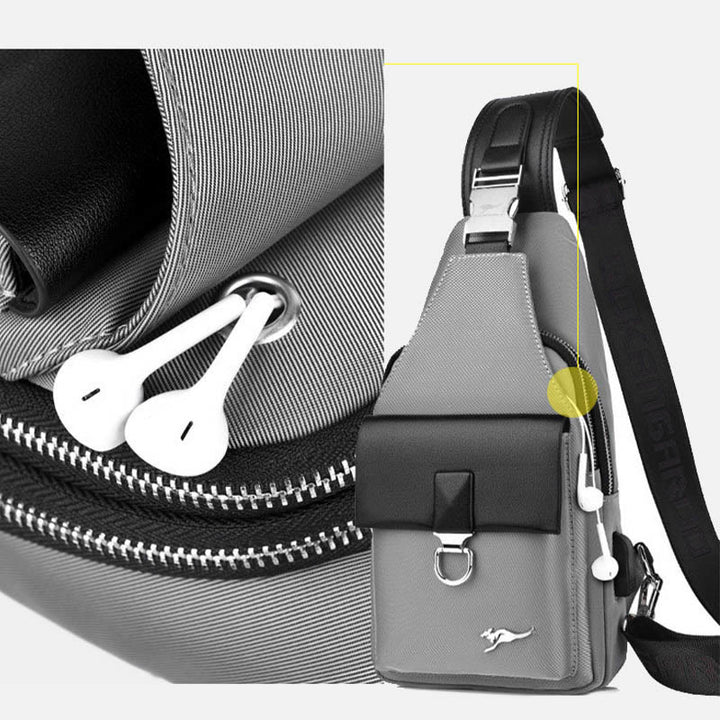 Mehrzweck-Rucksack für Herren zum Reisen, Wandern und Business mit USB-Ladefunktion