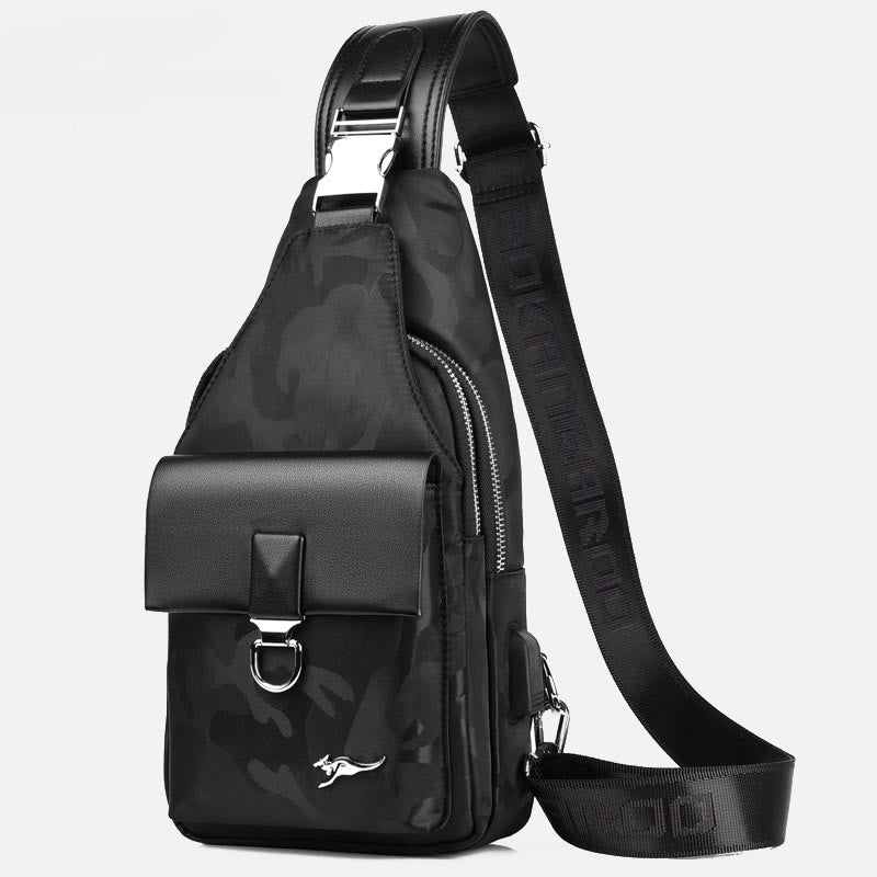 Mehrzweck-Rucksack für Herren zum Reisen, Wandern und Business mit USB-Ladefunktion